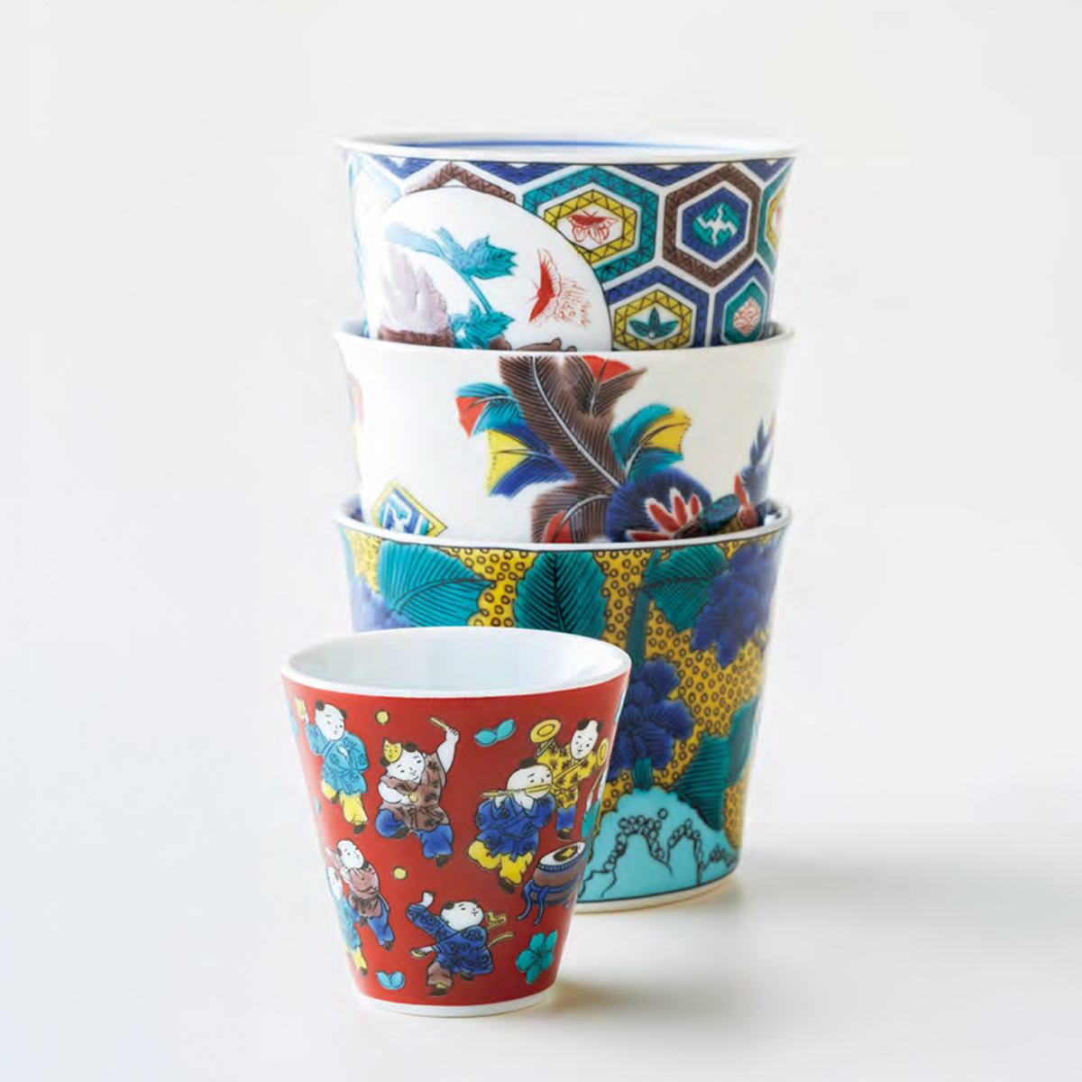【日本製】M.STYLE Japonais ジャポネ 九谷名品コレクション 猪口 食器 九谷焼