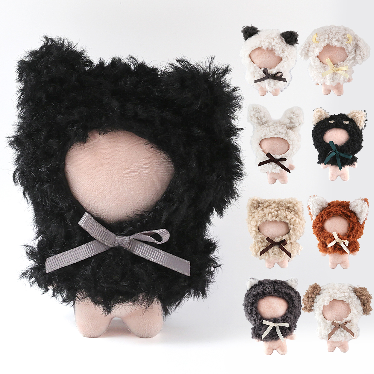 【推し活に！】アニマルぬいポンチョ ぬいぐるみ 人形 ぬい活 小さめ ミニ ポンチョ