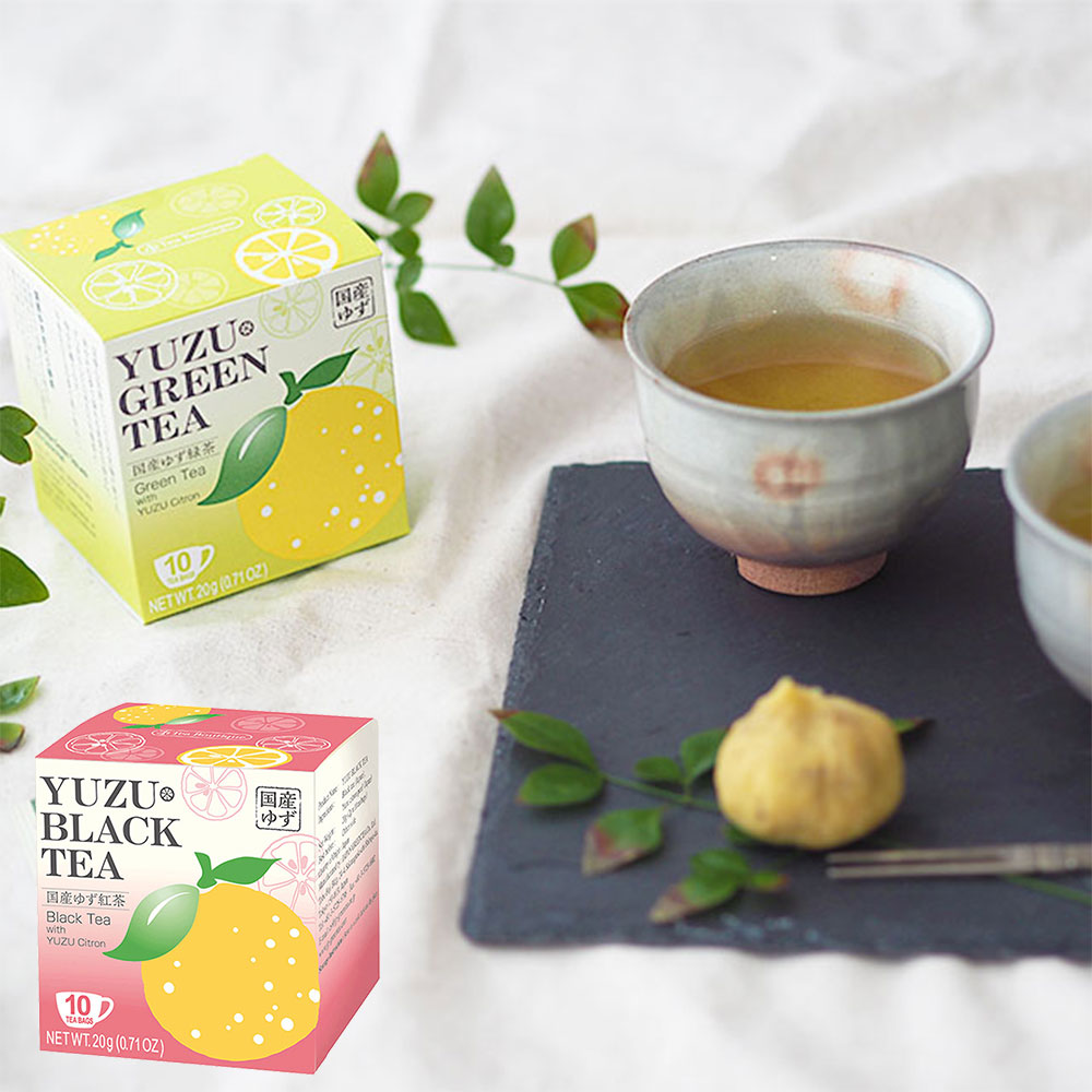 【Tea Boutiqueティーブティック】ゆずの香るお茶 紅茶 緑茶 国産茶葉
