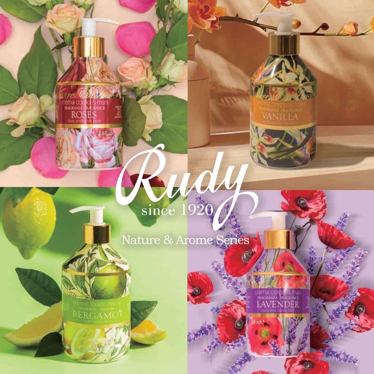 【RUDY】Rudy Profumi Nature&Arome   ハンドウォッシュ ボディローション ボディミスト