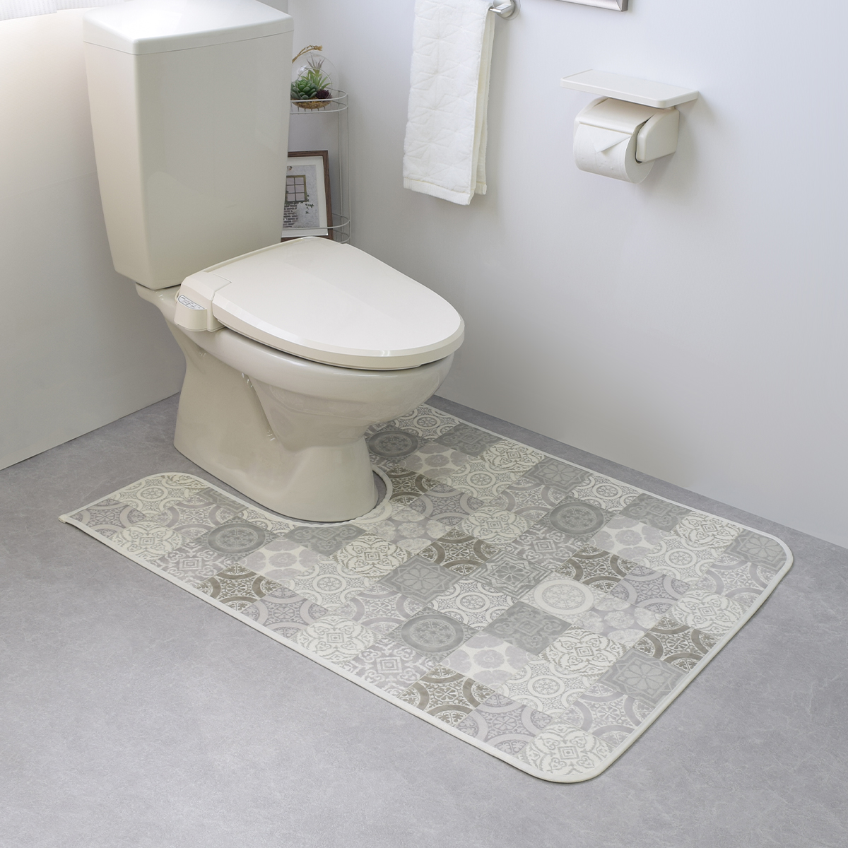 拭けるマットシリーズ アンティグロ トイレマット 日本製