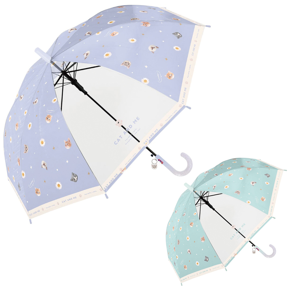 【中谷】キャットアンドミー 子ども用傘 ジャンプ傘