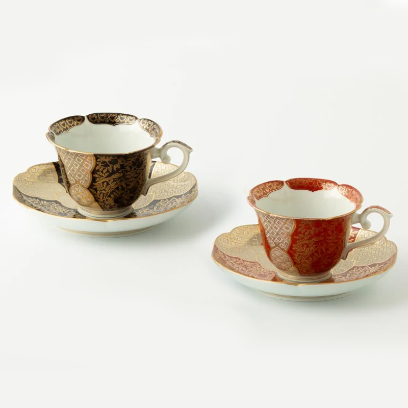 賞美堂本店 ITEM COLLECTION カップ&ソーサー 桃絵 日本製
