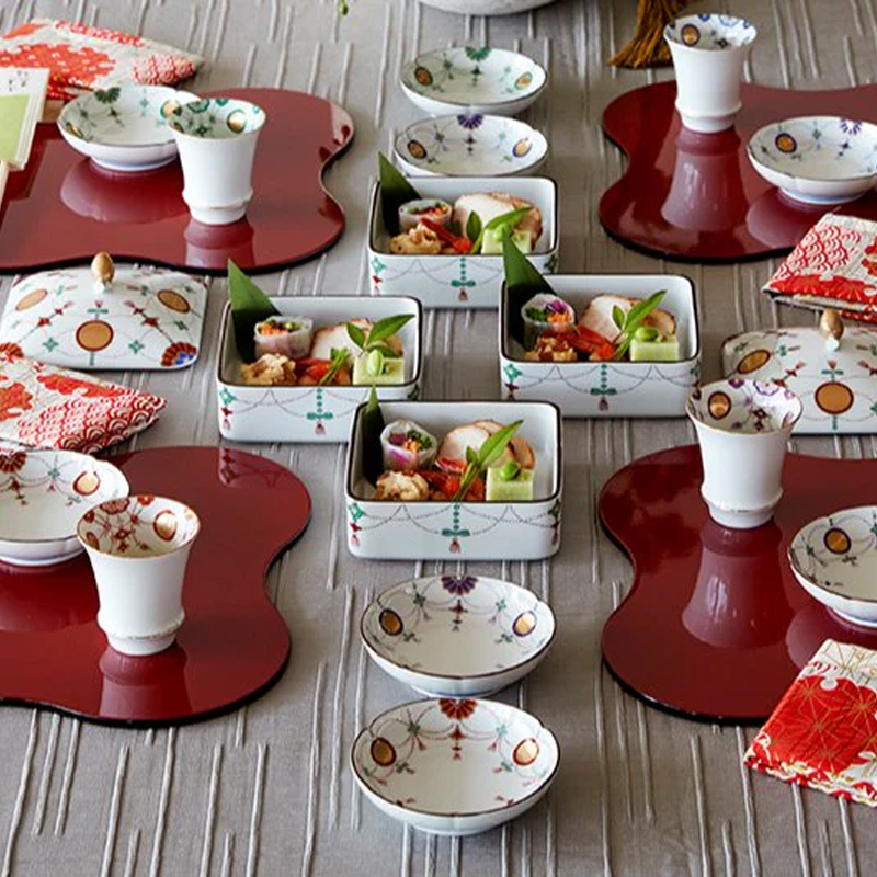 賞美堂本店 【錦瓔珞文】Nishiki yourakumon 食器 皿 酒器 日本製