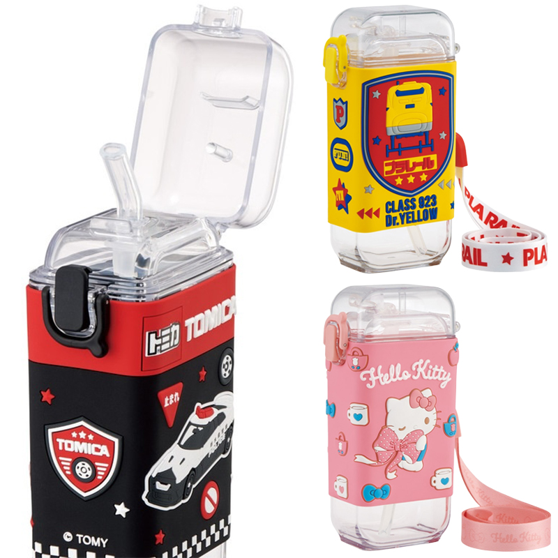 スクエアストローボトルＭ PSQ5ST 水筒 キッズ 子ども用 【スケーター】