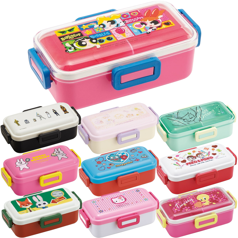 【日本製】抗菌食洗機対応ふわっと弁当箱 530ml ランチボックス キャラクター PFLB6AG【スケーター】