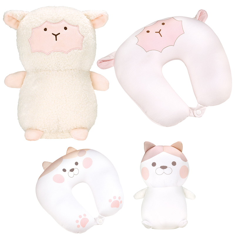 ぬいぐるみになるネックピロー NNP1 旅行 仮眠 安眠グッズ【スケーター】