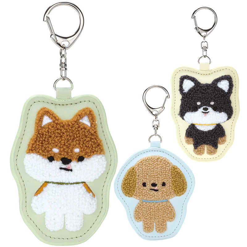さがら刺繍キーホルダー ZKH1 パイル地 かわいい【スケーター】