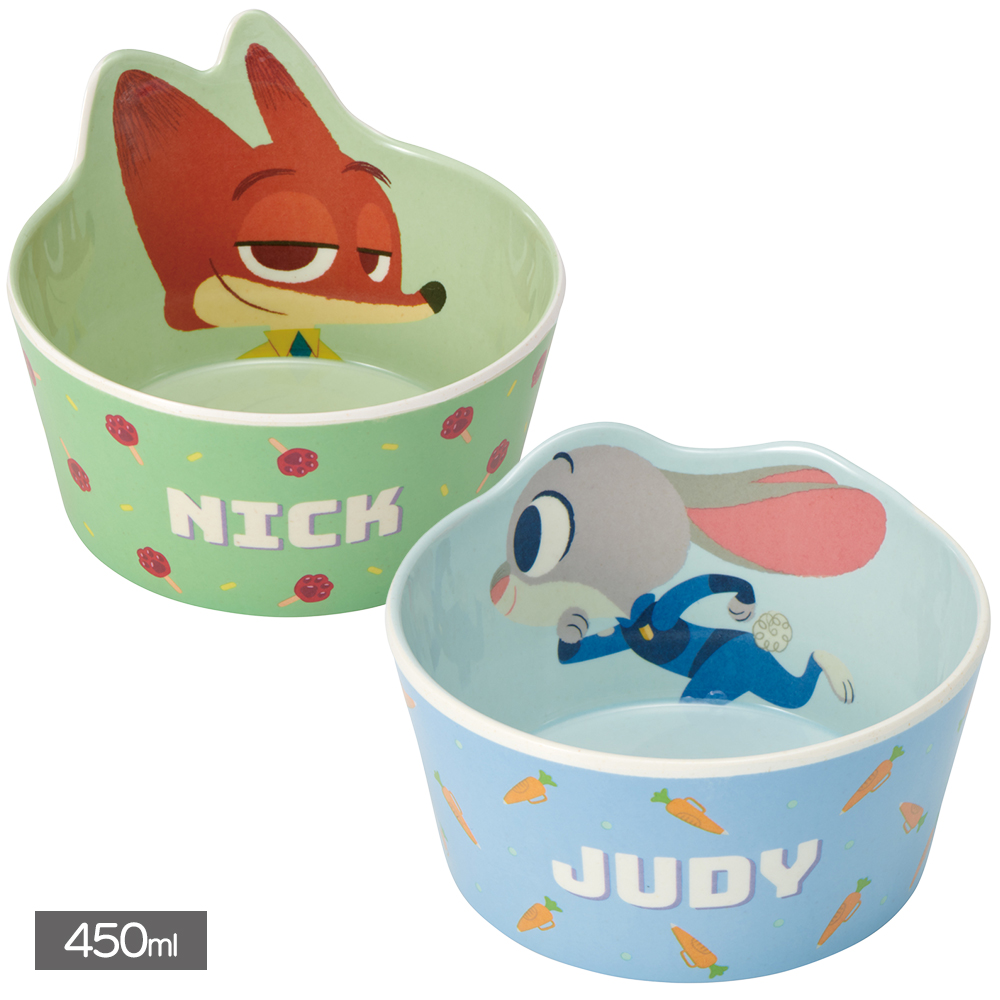 ダイカットメラミンボウル 食器 ズートピア MBL6D【スケーター】