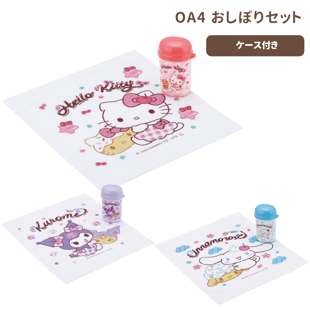 おしぼりセット OA4 キッズ ケース付き 遠足 【スケーター】