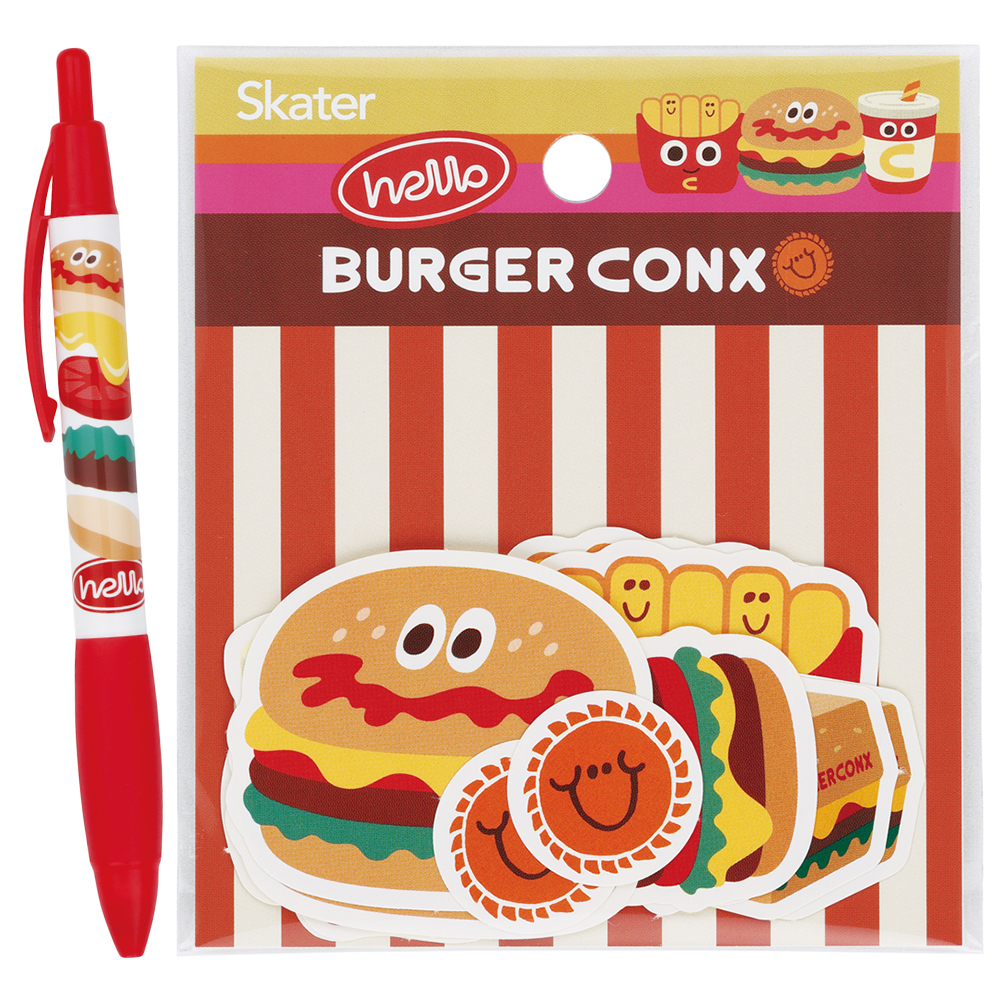 ボールペン＆フレークシール バーガーコンクス SBP1【スケーター】