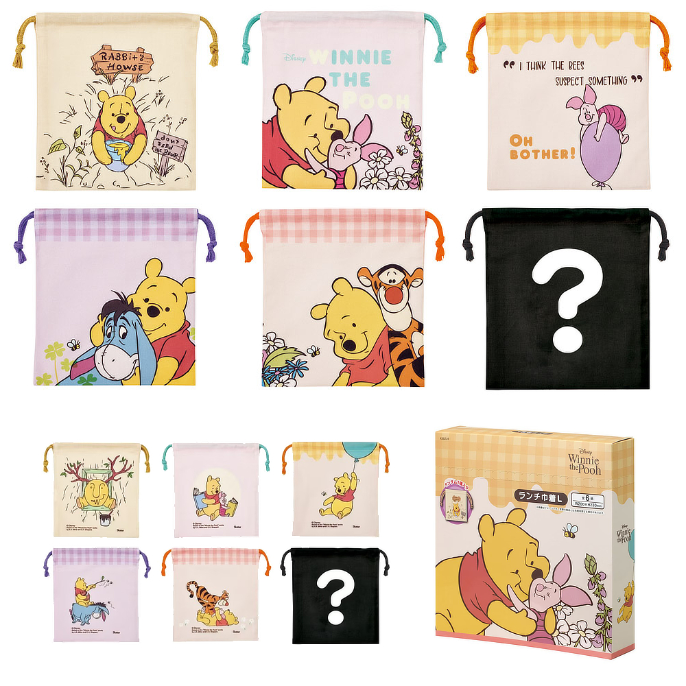 【スケーター】ランチ巾着L 単品＆BOXセット ランダム柄