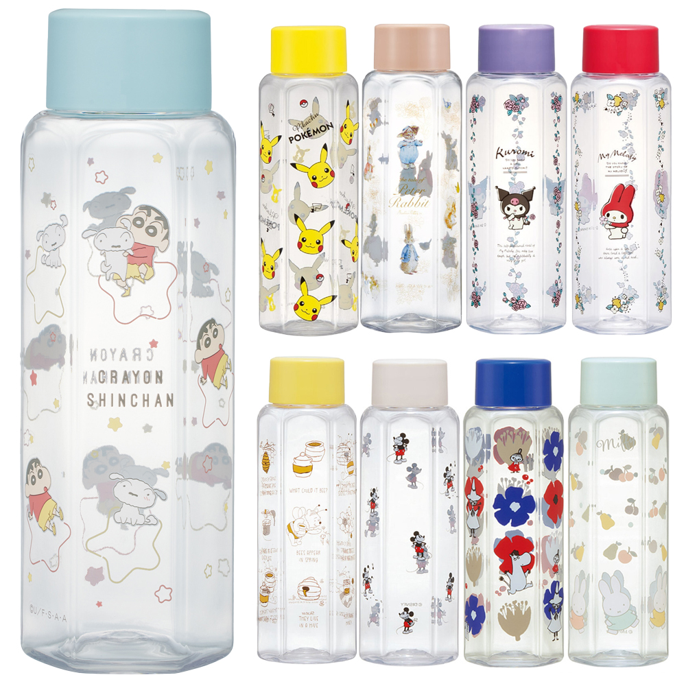 六角形ブローボトル 水筒350ml ディズニー ミッフィー ムーミン PDH4