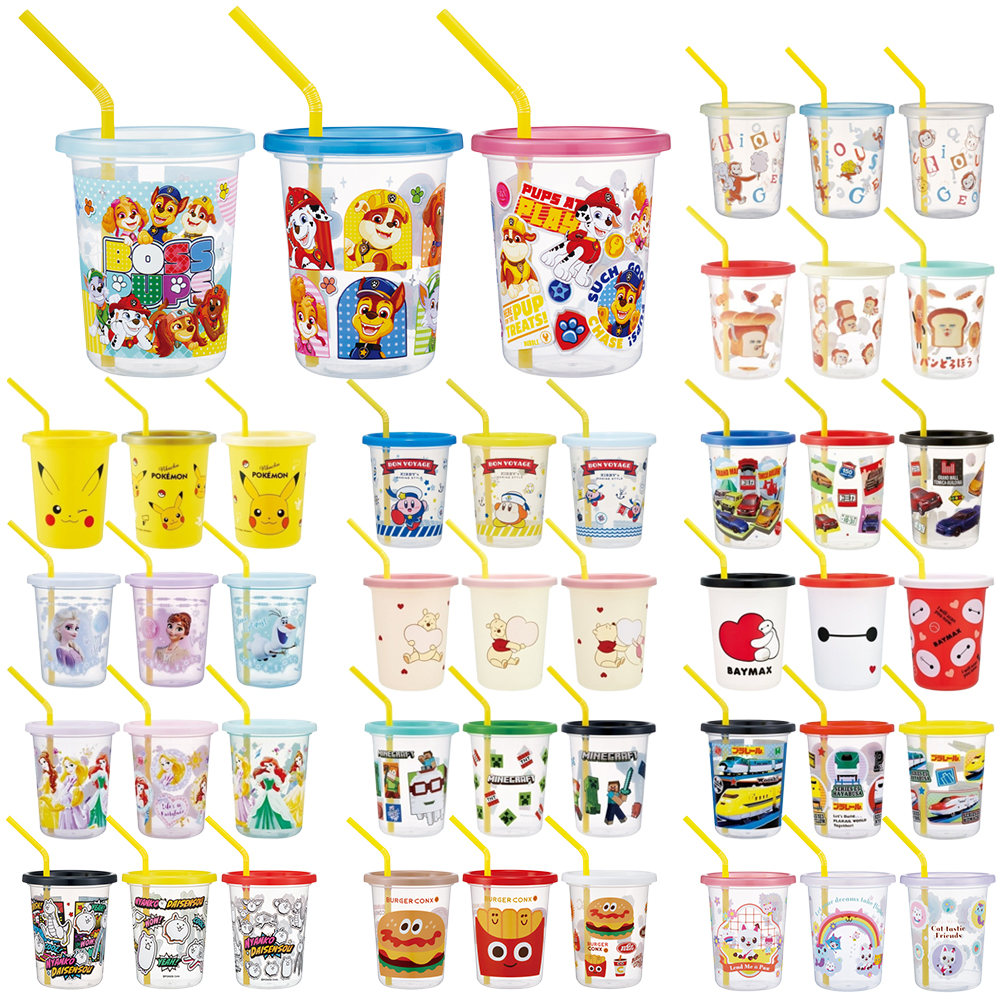 【日本製】ストロー付きタンブラー 320ml 3個セット 星のカービィ SIH3ST