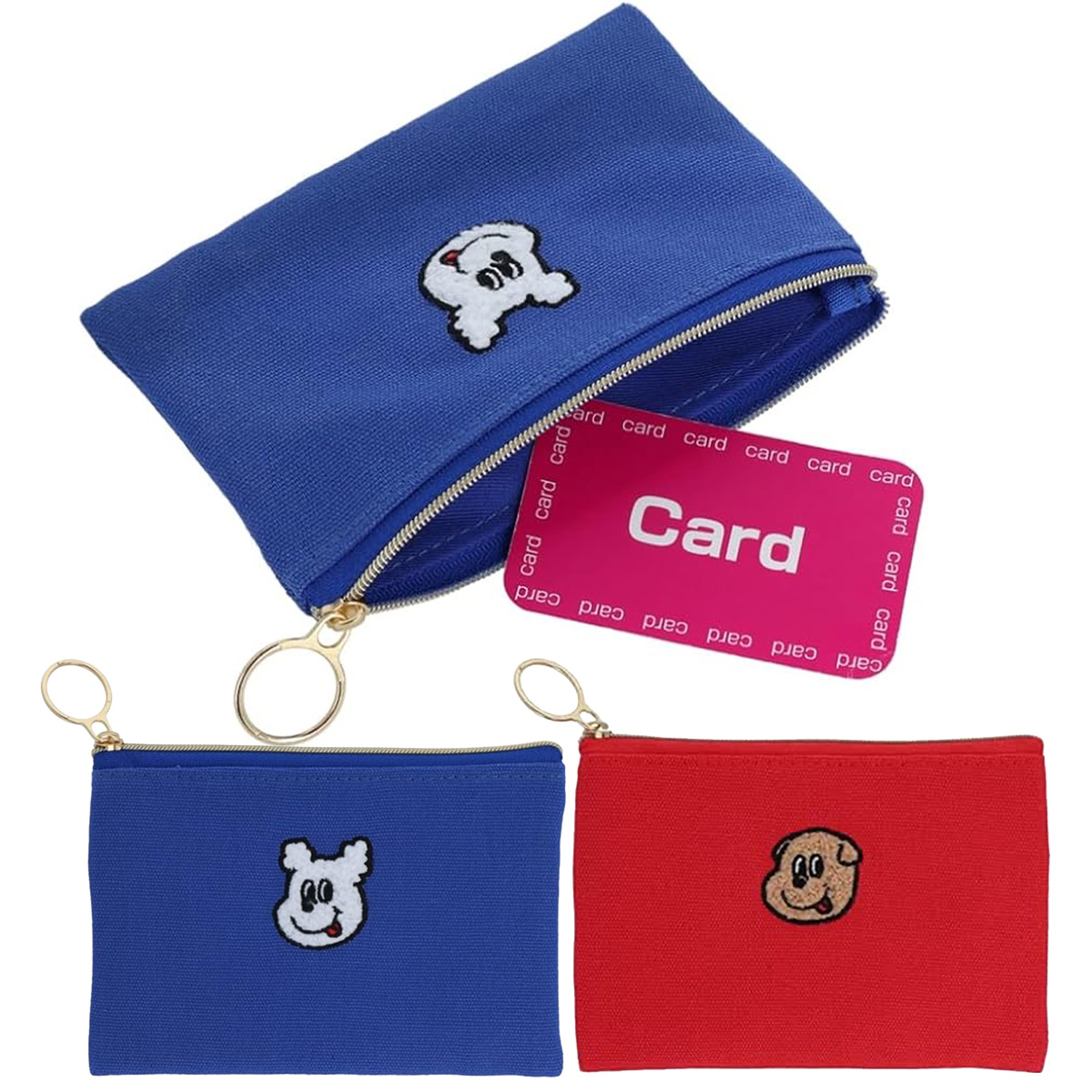 イルイルゴンチル ポーチ サガラ刺繍 筆箱