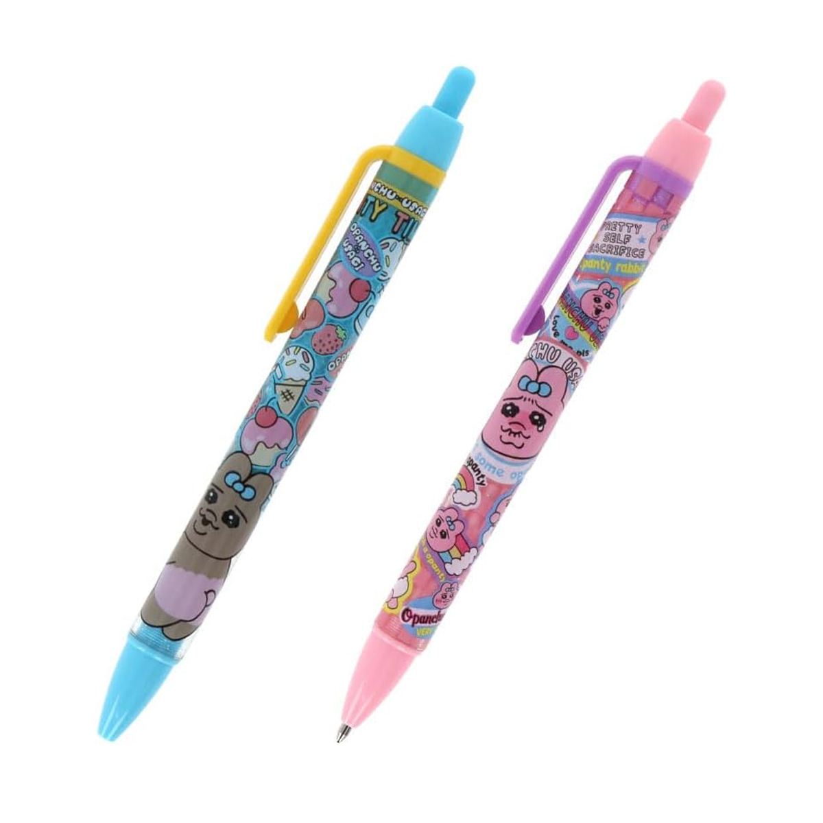 シャープペン ボールペン おぱんちゅうさぎ 文具  クリアラメ かわいい 日本製