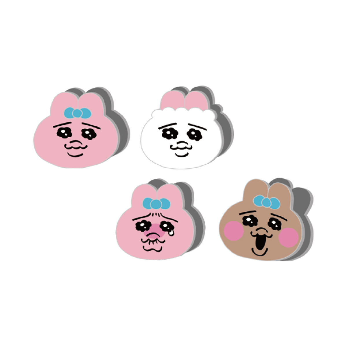 ダイカットクリップ おぱんちゅうさぎ 文具 かわいい