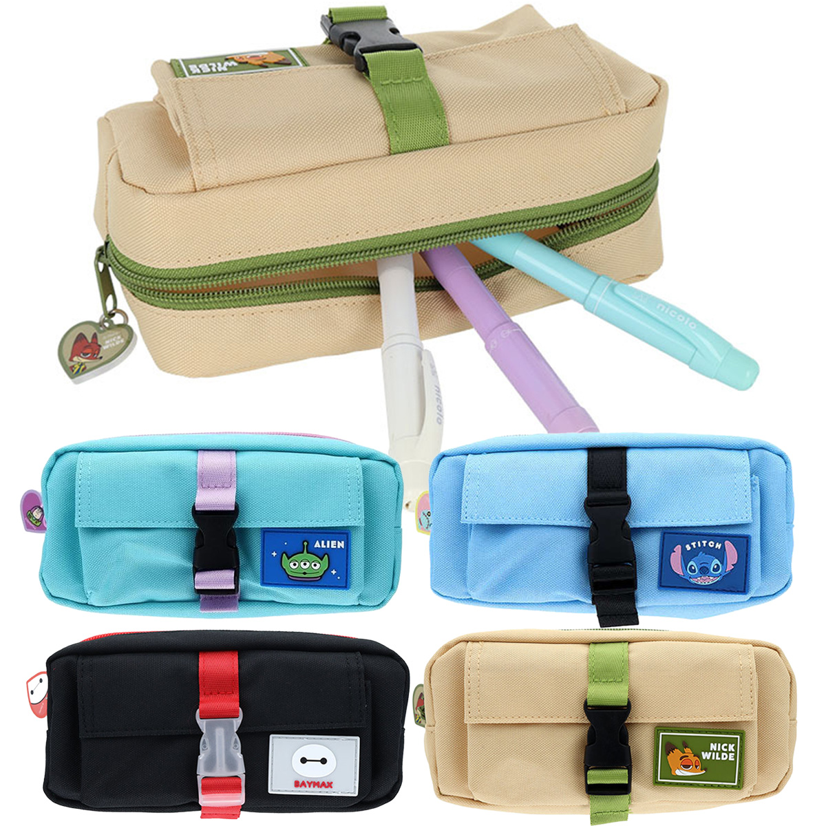 ディズニー バックル付ペンケース