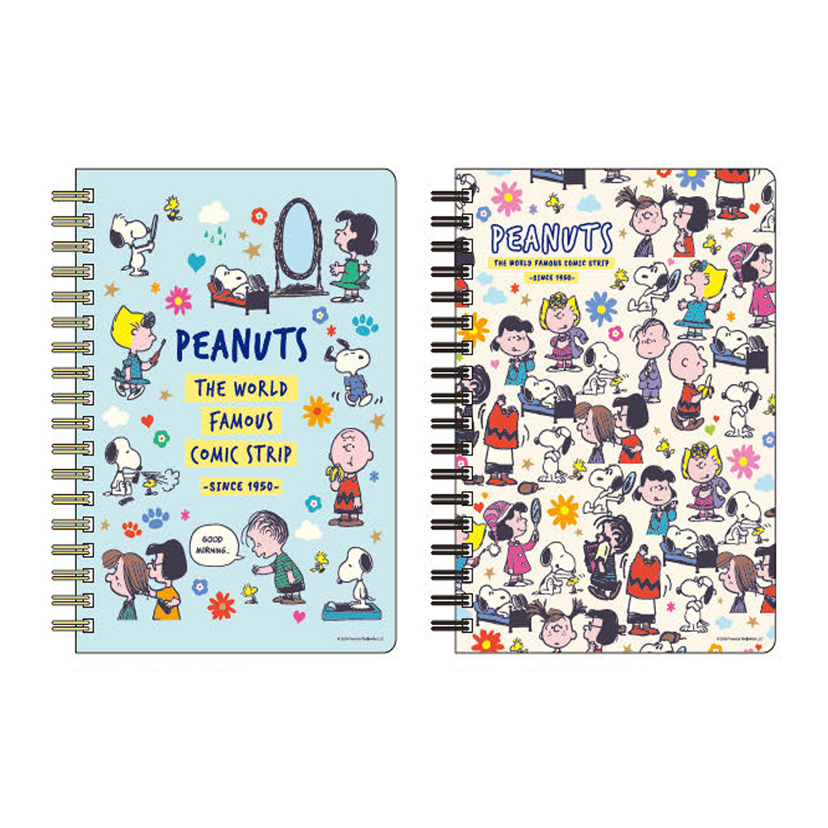 《予約:2026年11月発売・受注締切9/15(火)》WリングノートB6 スヌーピー PEANUTS Flower Palette