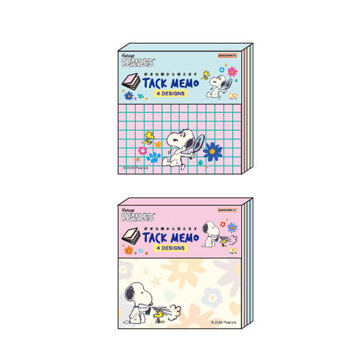 《予約:2026年11月発売・受注締切9/15(火)》付箋メモ スヌーピー PEANUTS Flower Palette