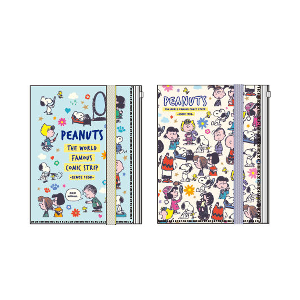 《予約:2026年11月発売・受注締切9/15(火)》ゴムバンド付きクリアファイルA5 スヌーピー PEANUTS Flower Palette