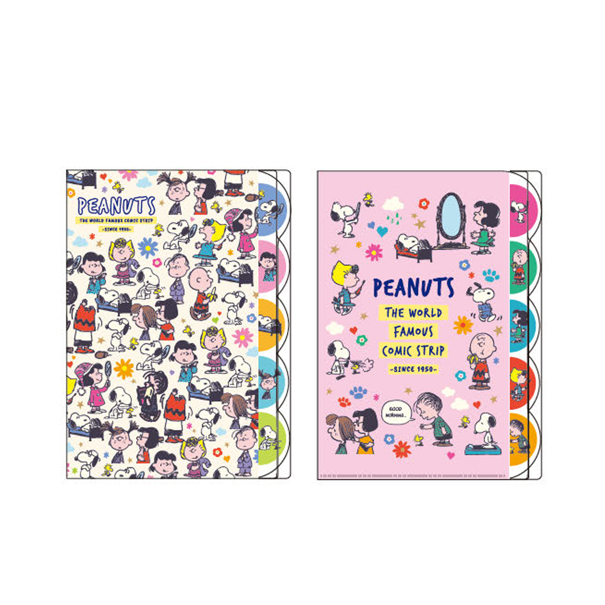 《予約:2026年11月発売・受注締切9/15(火)》ダイカットクリアファイル5P スヌーピー PEANUTS Flower Palette