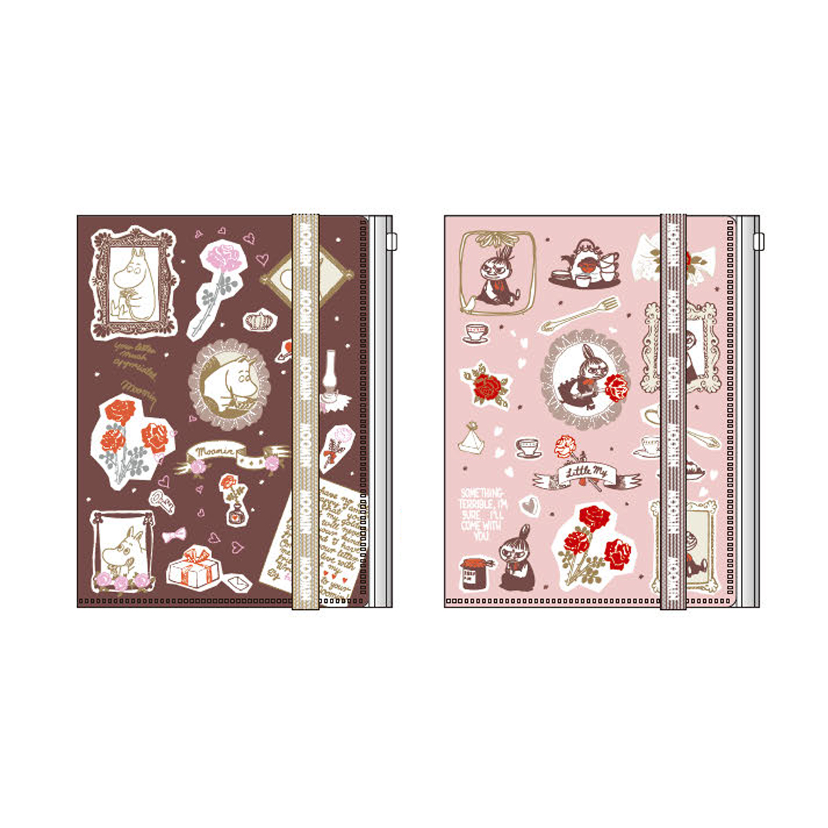 《予約:2026年11月発売・受注締切9/15(火)》ゴムバンド付きクリアファイルA5 ムーミン MU COLLAGE