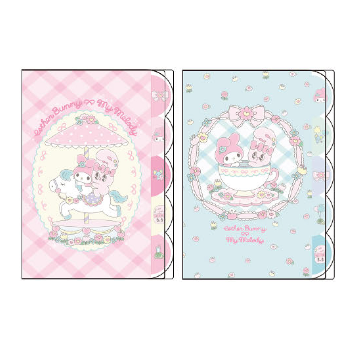 《予約：12月発売、受注締切10月7日》ダイカットクリアファイル5P エスターバニー×マイメロディ2 P/B