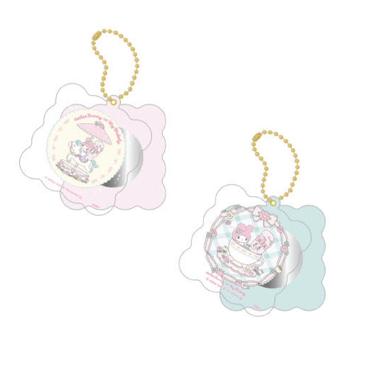 《予約：12月発売、受注締切10月7日》ミラー付きアクキー エスターバニー×マイメロディ2 P/B