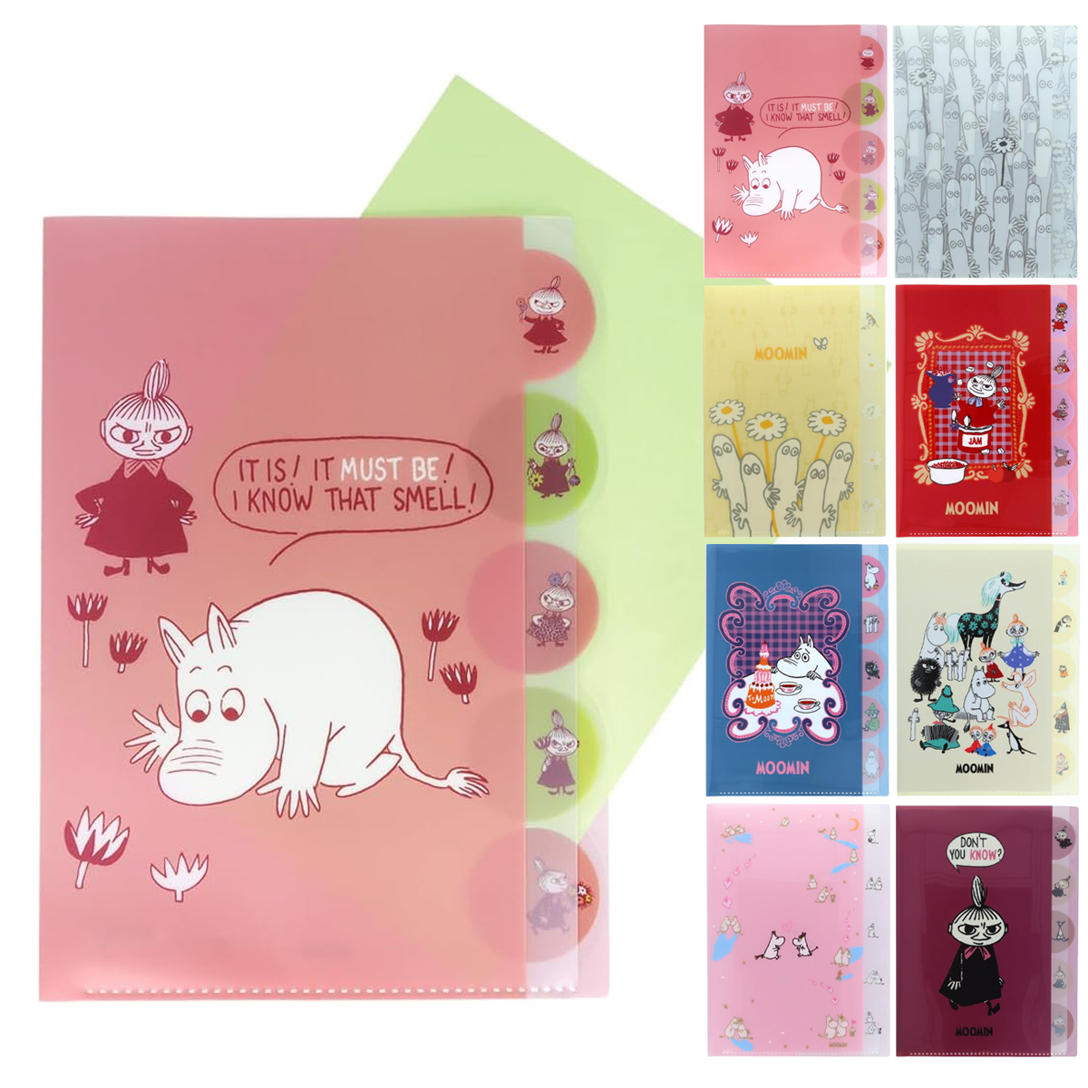 MOOMIN ムーミン ダイカットクリアファイル5P