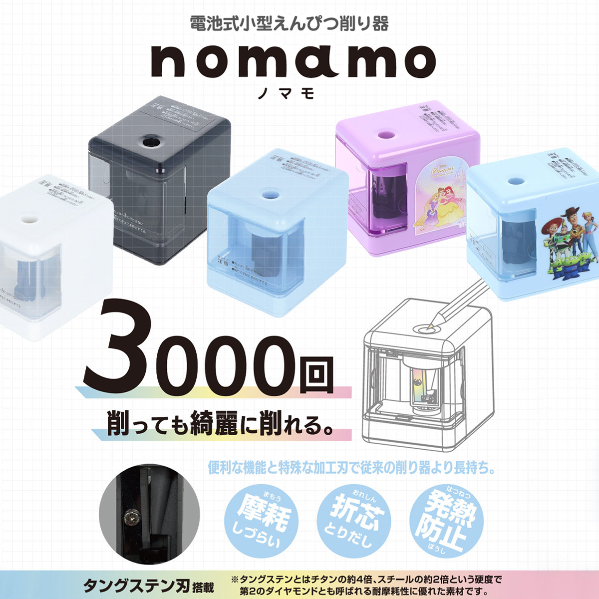 【nomamo】ノマモ 鉛筆削り器