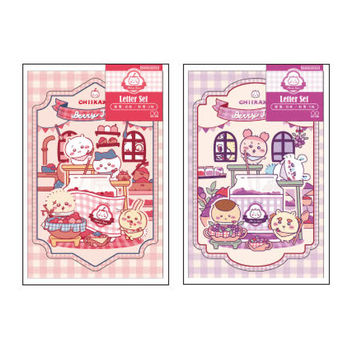 《予約:2027年1月発売・受注締切11/24(火)》ダイカットレターセット ちいかわ Berry Jam レッド/パープル