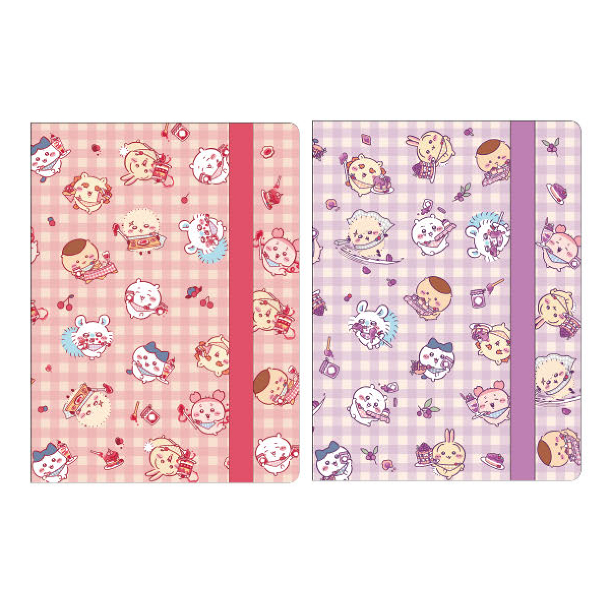 《予約:2027年1月発売・受注締切11/24(火)》ゴムバンド付きクリアファイルA5 ちいかわ Berry Jam レッド/パープル