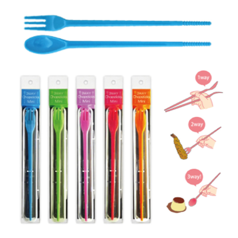 3WAY Chopsticks Mini 箸・スプーン・フォークが1つに！ 日本製