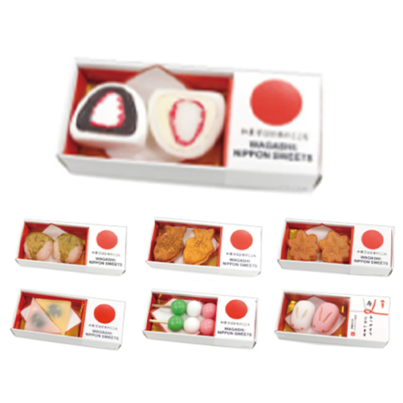 和菓子マグネット 2個入り 和雑貨 日本のお土産 お祝い プチギフト 箱入り