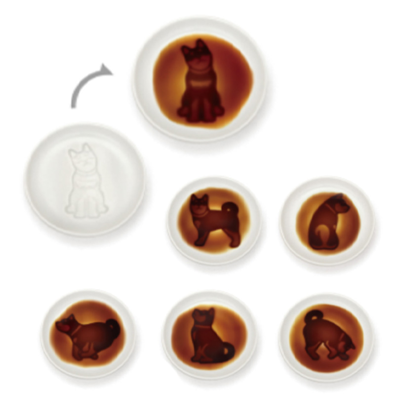 イヌ醤油皿 しょうゆ皿 小皿 食器 犬グッズ かわいい