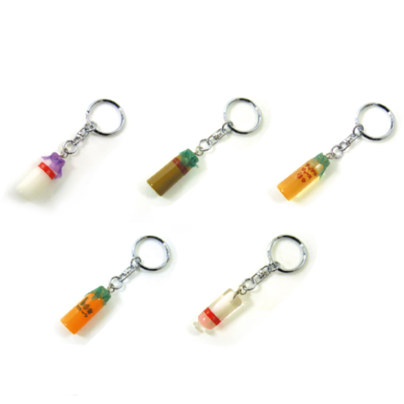 牛乳ビンキーホルダー ミニチュアキーホルダー レトロ雑貨 日本製