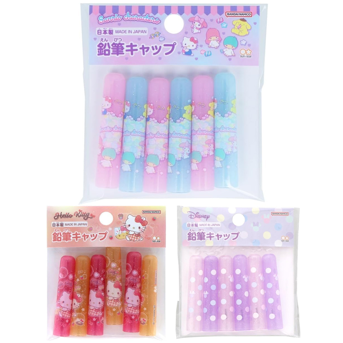 【新学期】鉛筆キャップ サンリオ ディズニー