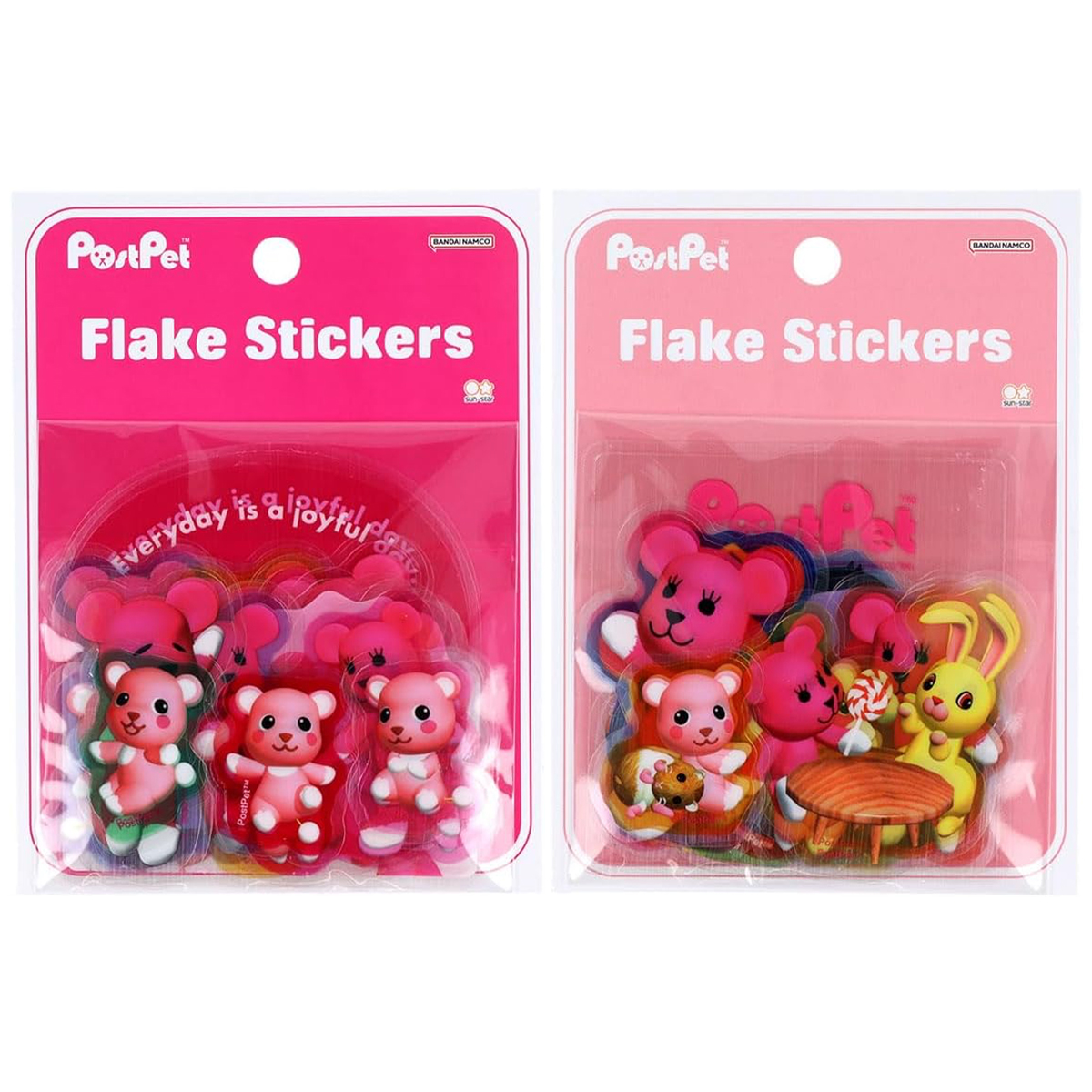 【サンスター文具】フレークシール PostPet