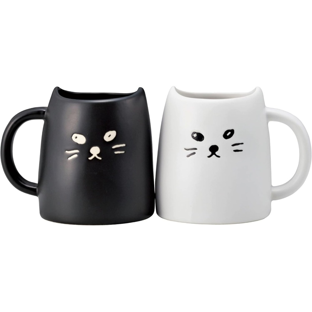 ペアマグ 黒ねこ&白ねこ マグカップ 猫