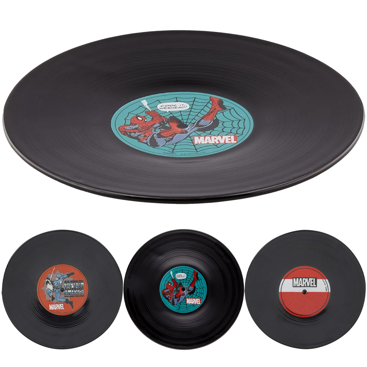 【MARVEL】マーベル レコード盤型プレート