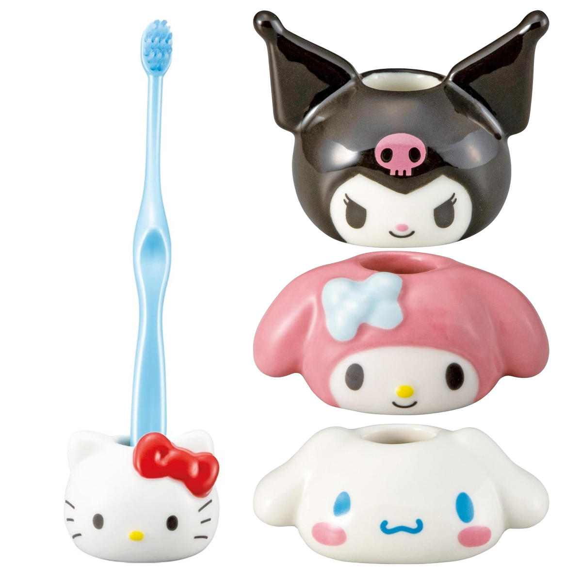【サンリオ】歯ブラシスタンド ハローキティ&シナモロール&マイメロディ&クロミ