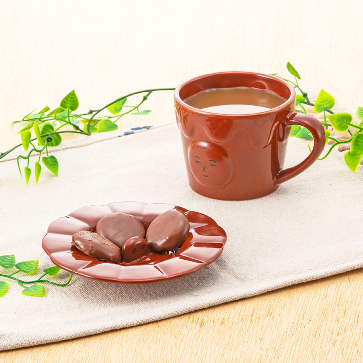 【不二家】カントリーマアム チョコまみれ 半立体マグ&クッキートレー マグカップ 食器