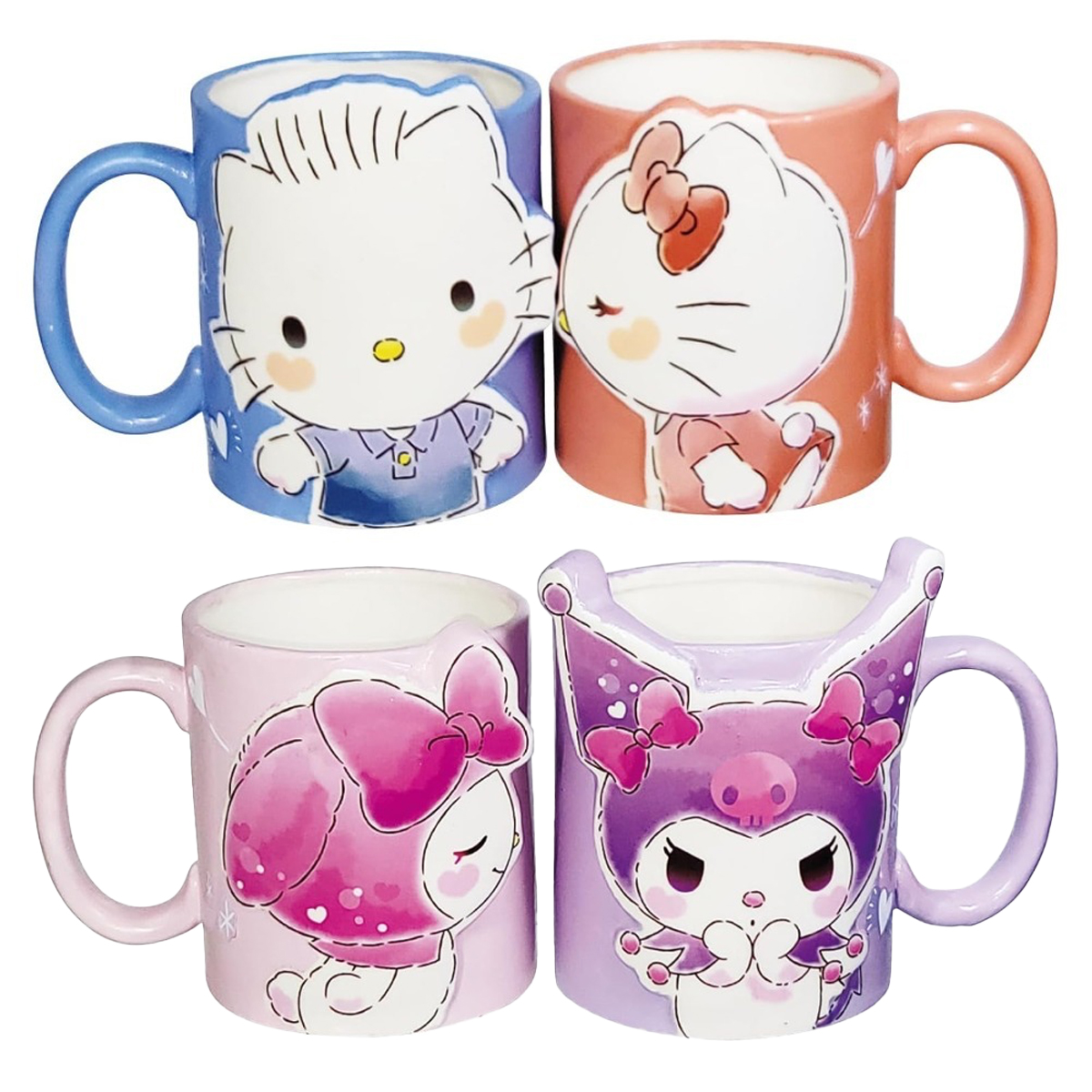 【サンリオ】キスペアマグカップ ハローキティ&マイメロディ&クロミ