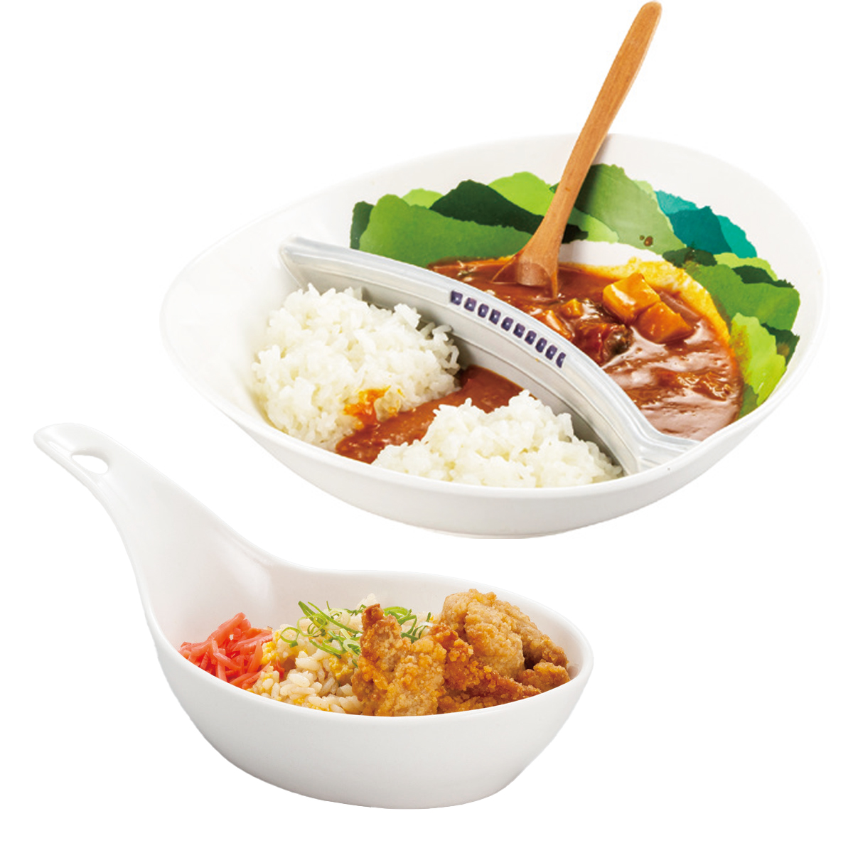 ダムカレー皿&ガリバーのレンゲプレート 食器