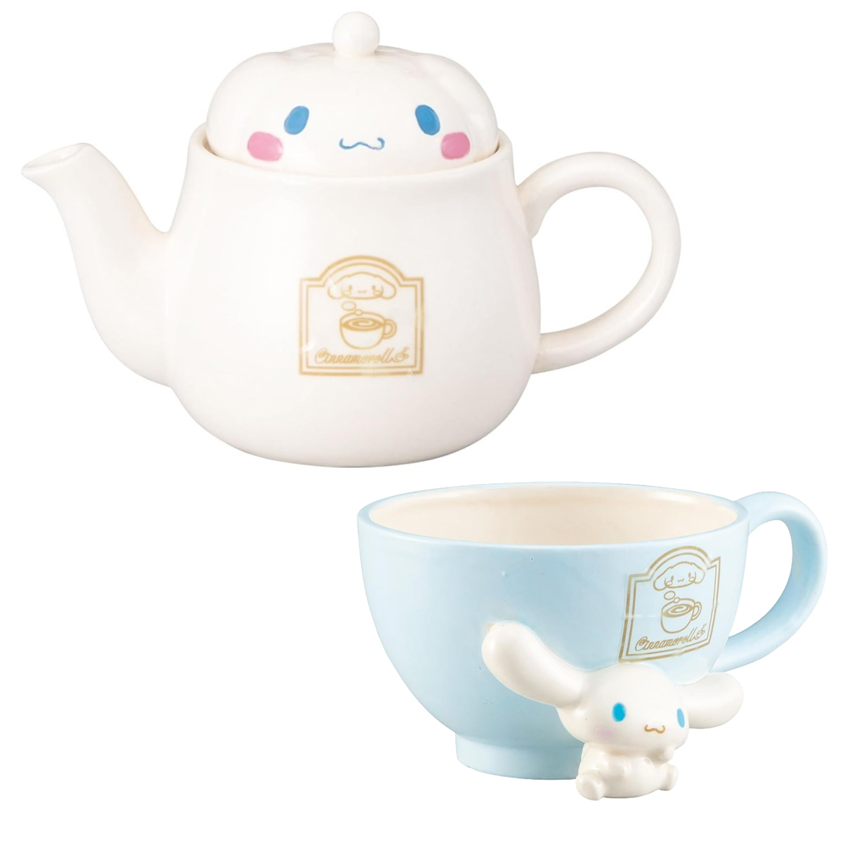 【サンリオ】シナモロール ティーポット&マグカップ