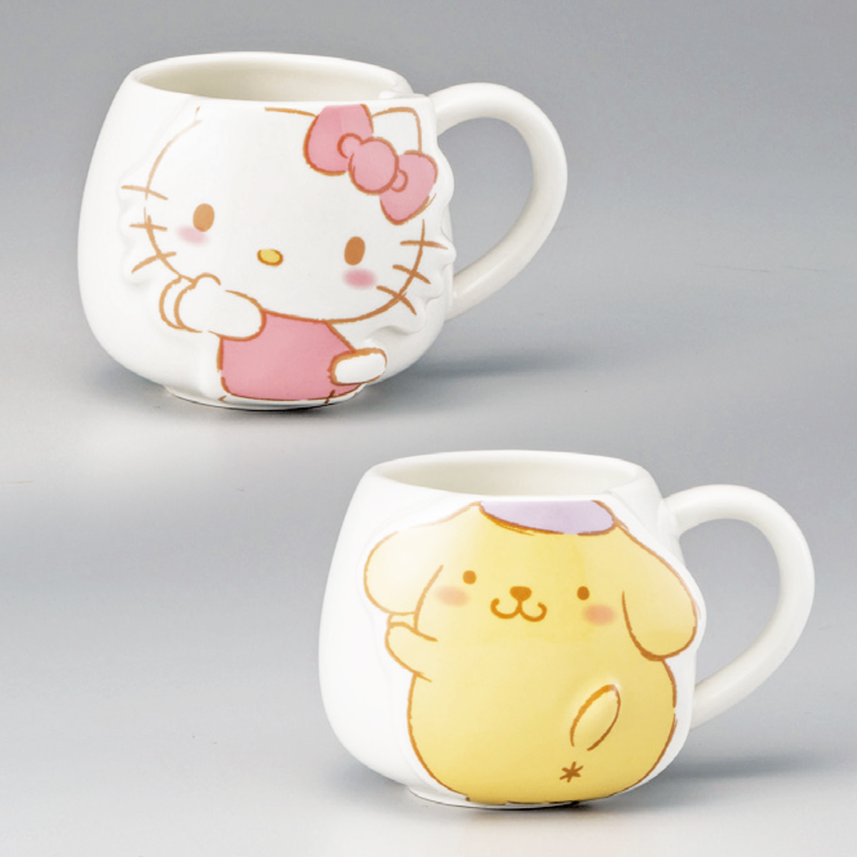 【サンリオ】しっぽマグカップ ハローキティ&ポムポムプリン