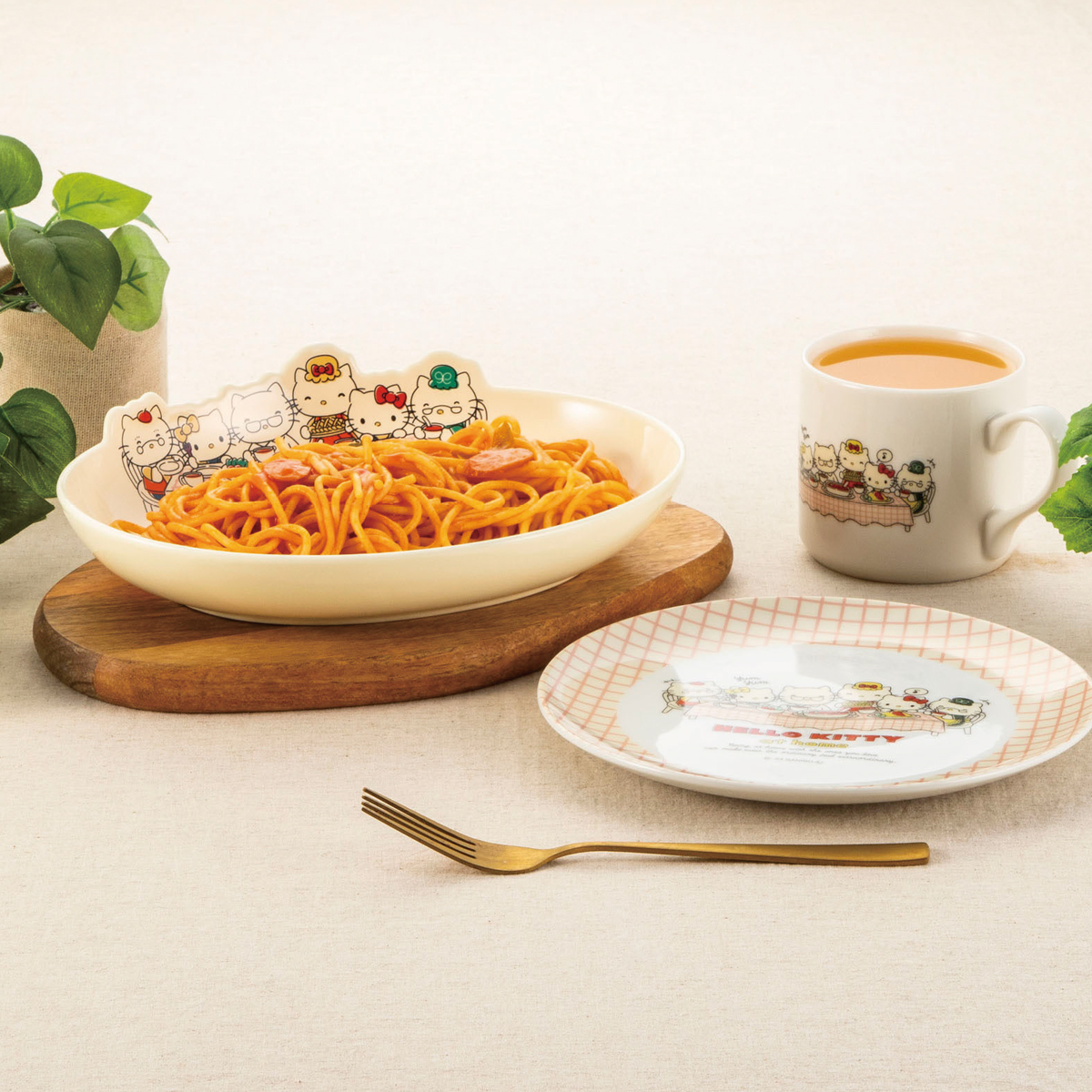 【サンリオ】ハローキティ プレート&マグカップ KT at home 食器 皿