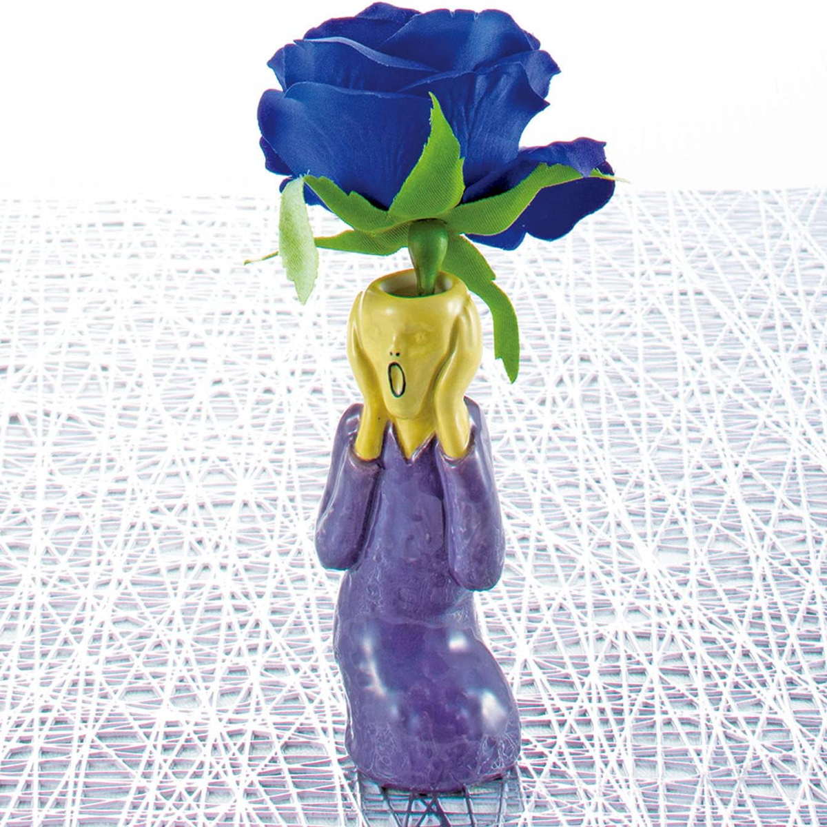 一輪挿し ムンクの叫び 花瓶 フラワーベース