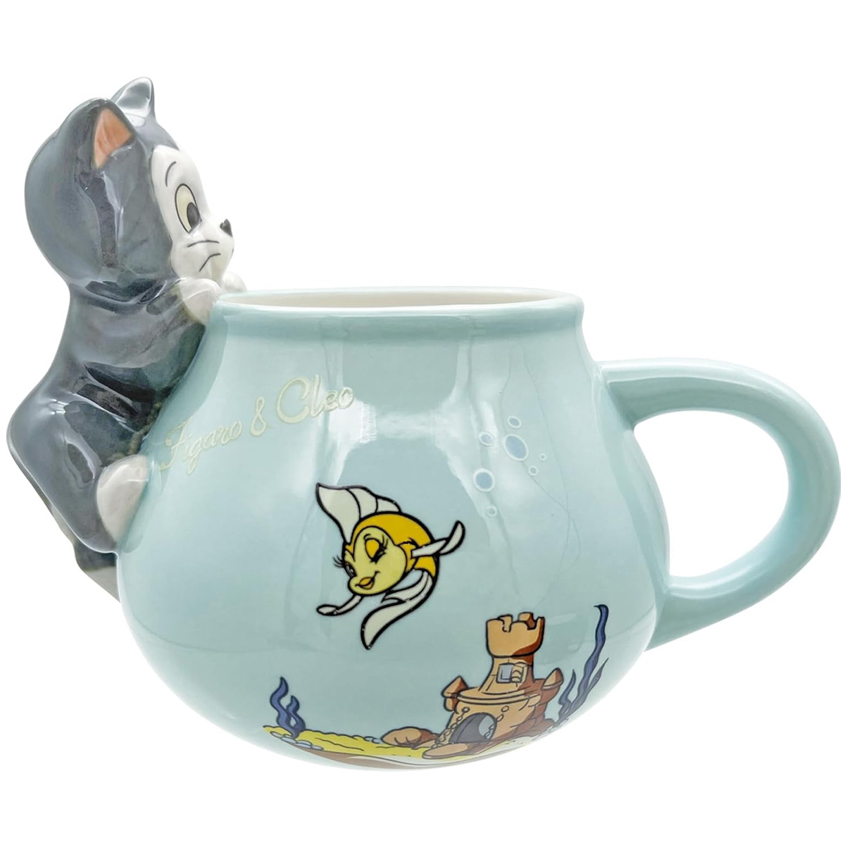 【Disney】ディズニー フィガロ&クレオ 金魚鉢マグカップ コップ